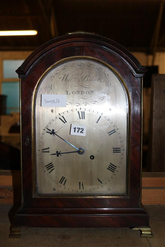 Large mantel clock by Wm Baker